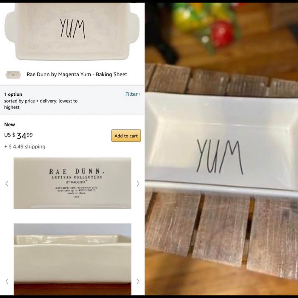 NWOT Rae Dunn Ceramic Baking Pan - Picture 4 of 5